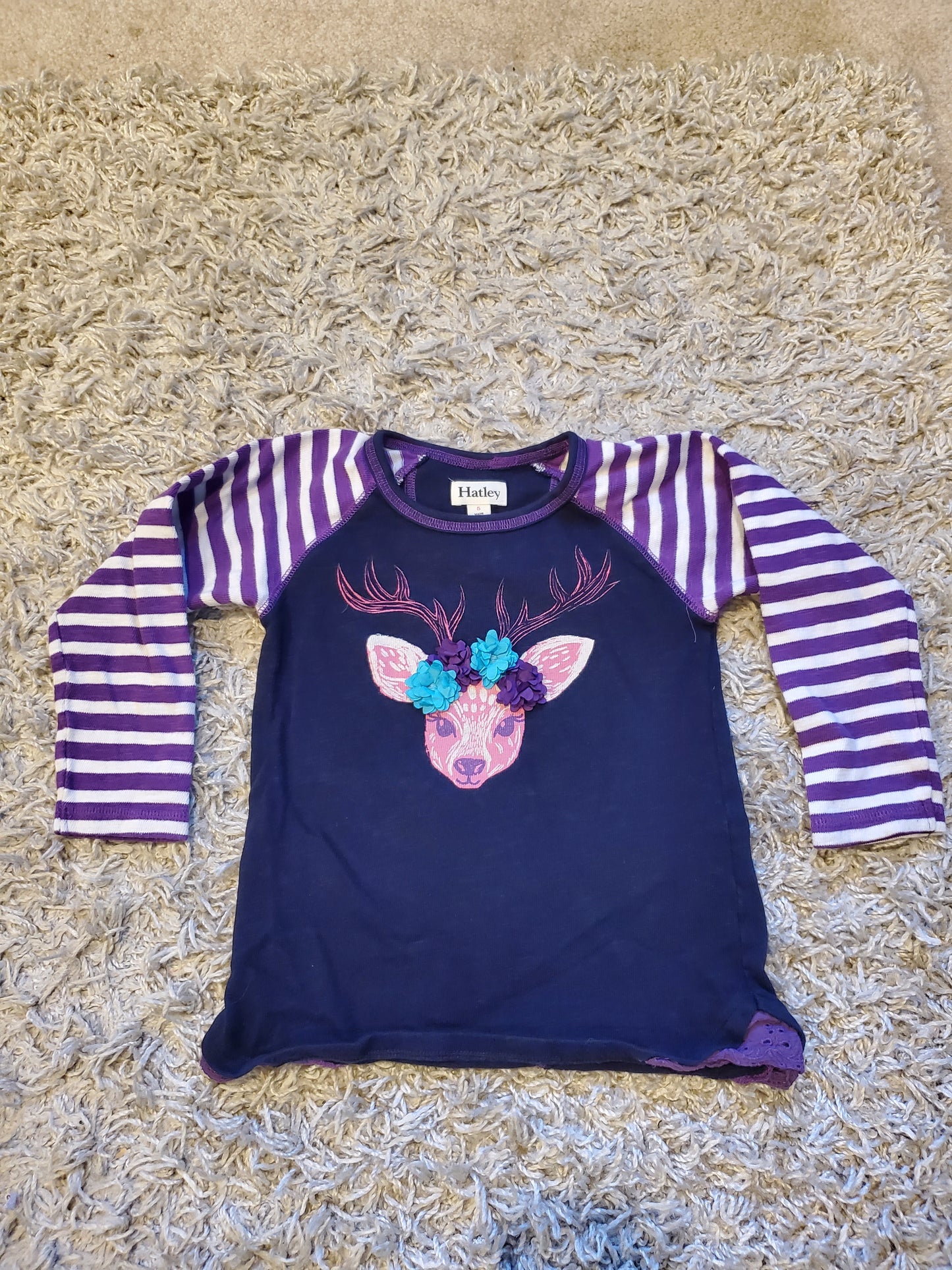 Hatley long sleeve shirt size 5t. Very good used condition.