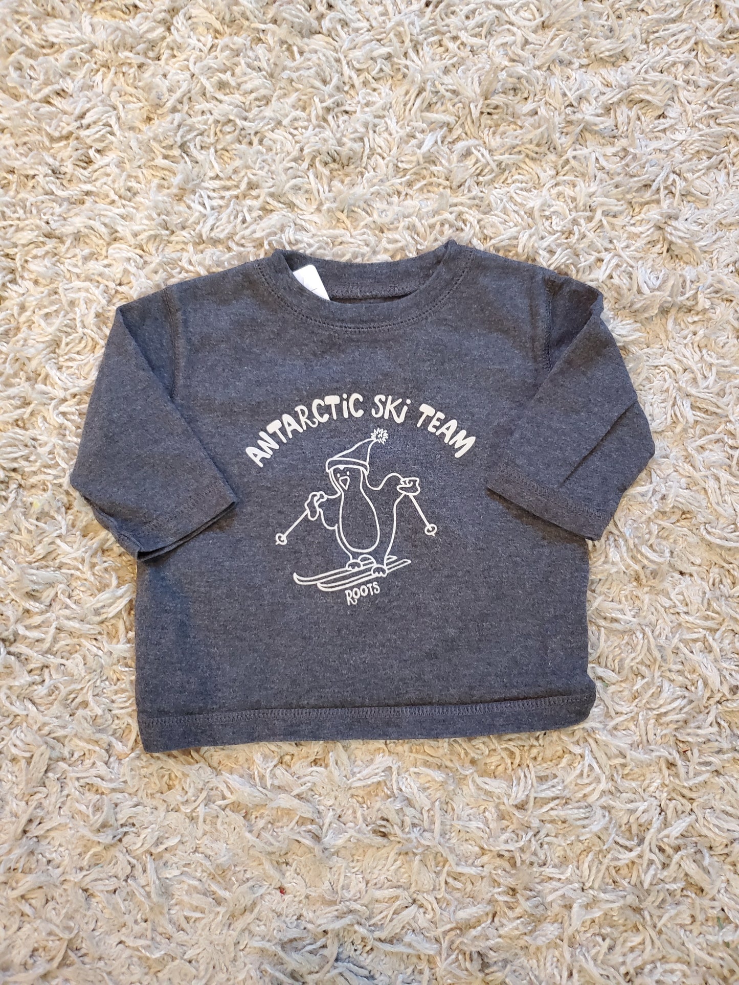 Roots long sleeve t-shirt. Size 3-6 months.