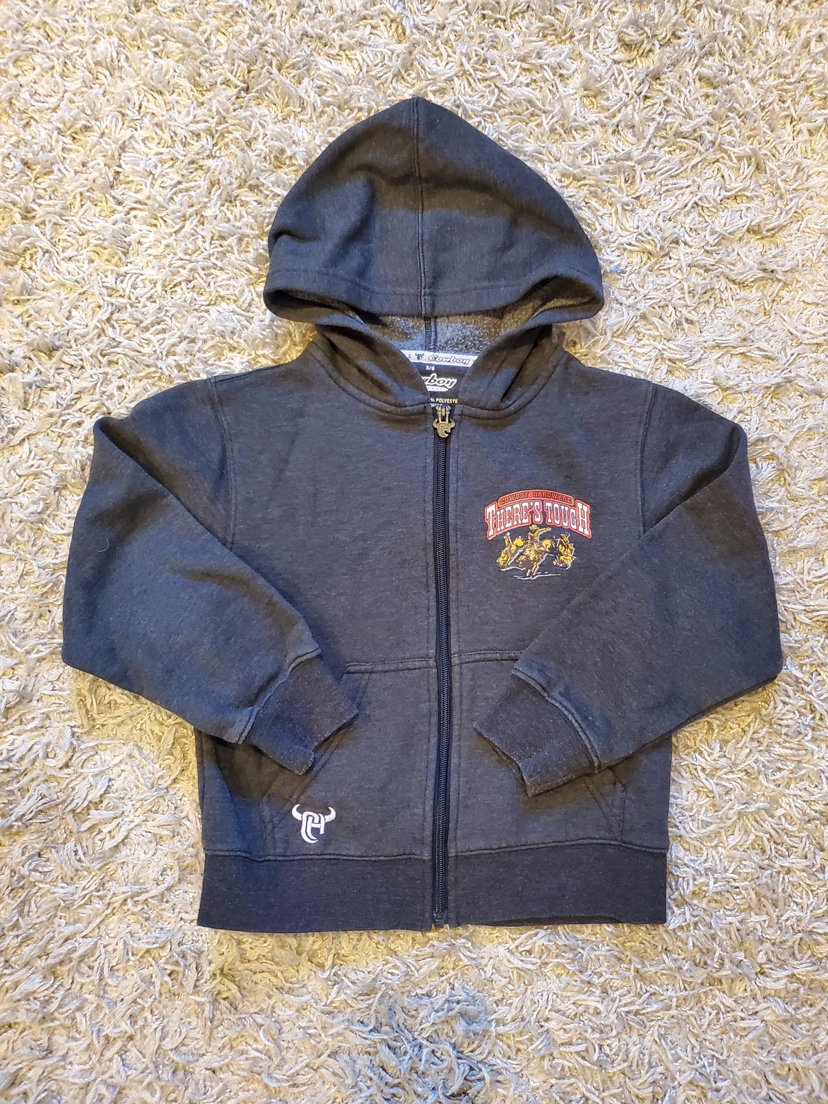 Cowboy Hardware hoodie. Size small( kids 6). Excellent used condition.