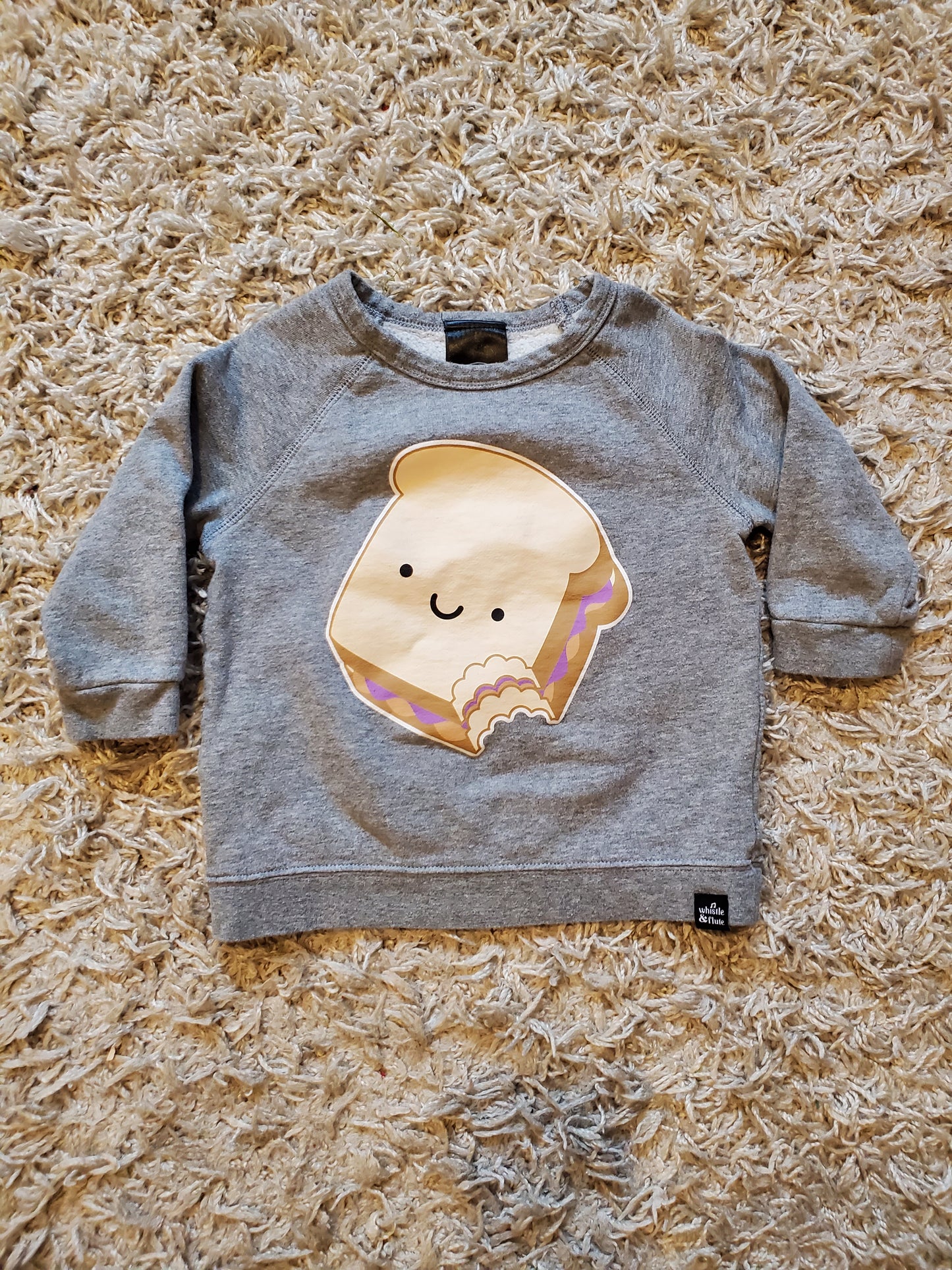 Whistle and Flute sweatshirt. Size 1-2 years. Excellent used condition.