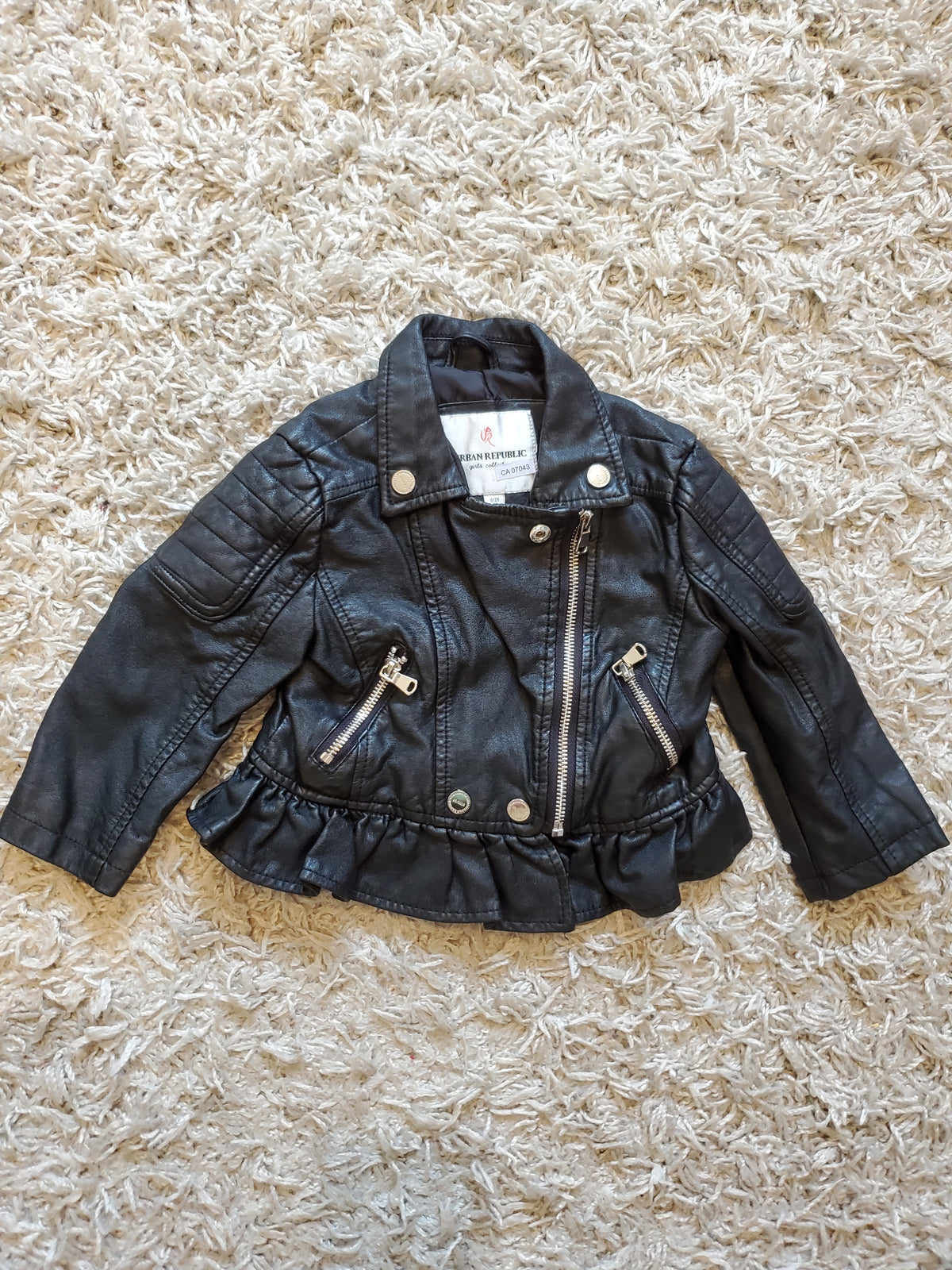 Urban Republic vegan leather fashion jacket. Size 2T. Excellent used condition.