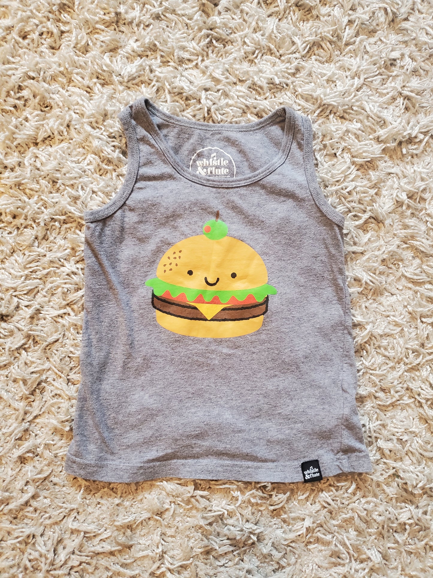 Whistle and Flute tank top. Size 5-6 years.