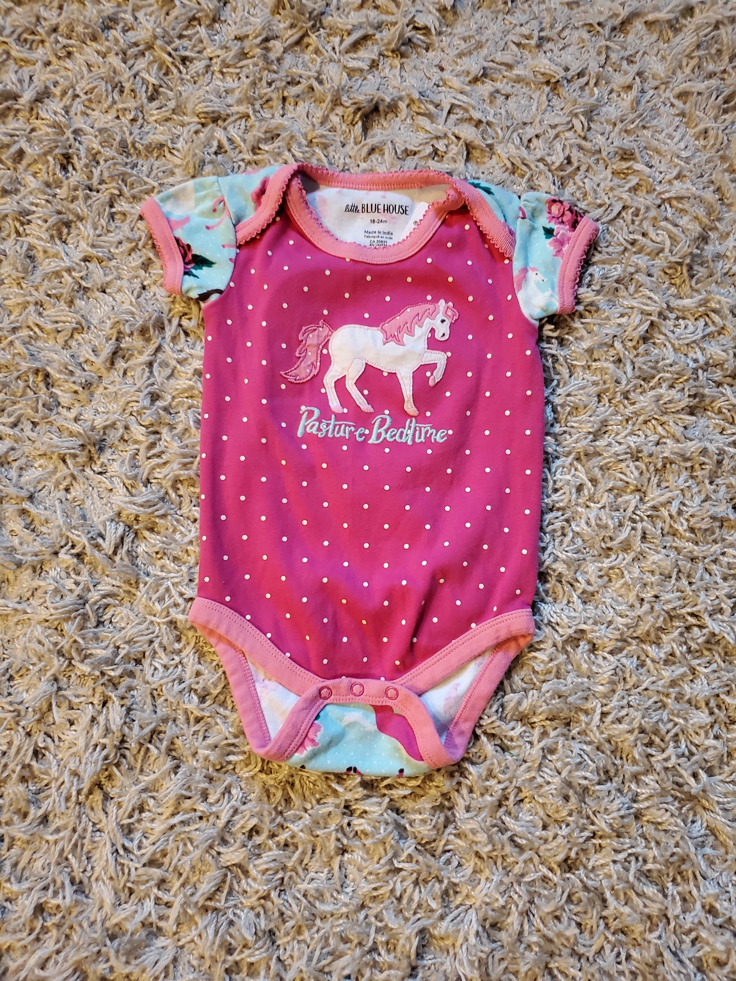 Little Blue House bodysuit. Excellent used condition. Size 18-24 months.