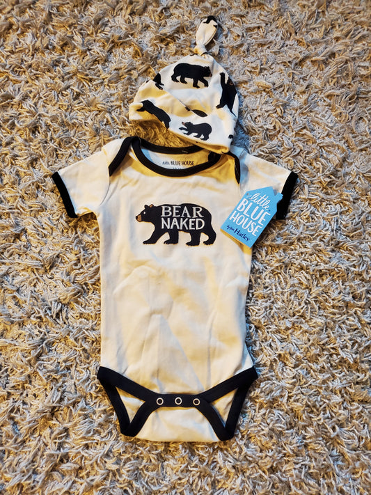 Little Blue House bodysuit with matching hat.  Size 12-18 months. New with tags.