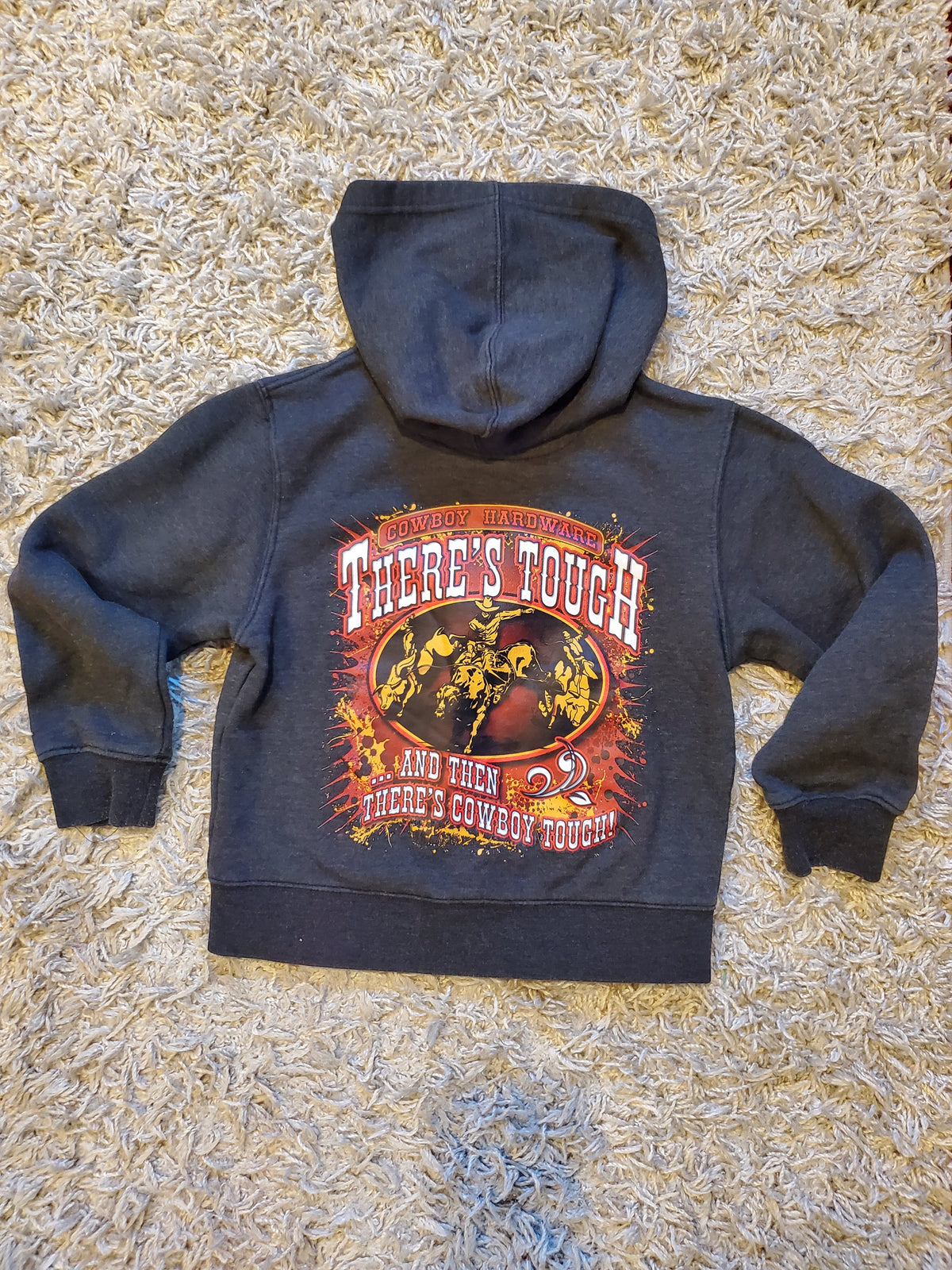 Cowboy Hardware hoodie. Size small( kids 6). Excellent used condition.