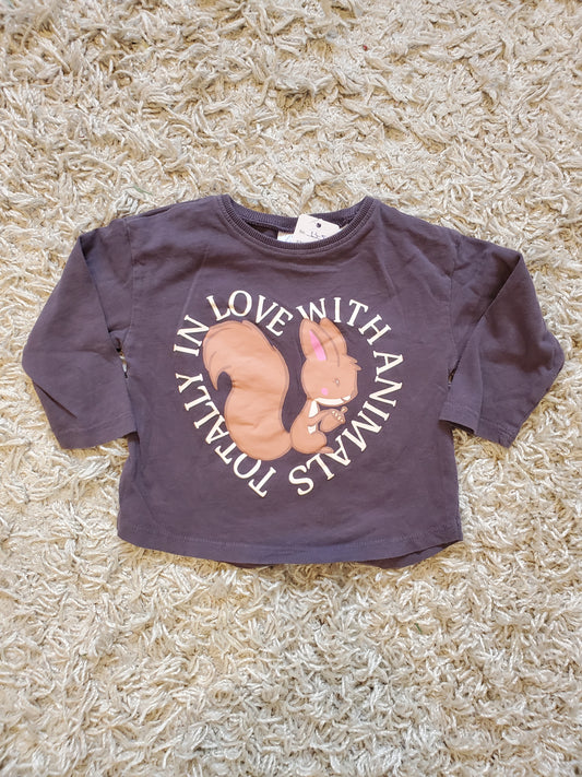 Zara long sleeve t-shirt. Size 12-18 months. Excellent used condition.