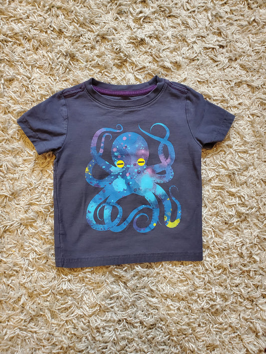 Tea brand t-shirt.  Octopus graphic design. Size 3T.