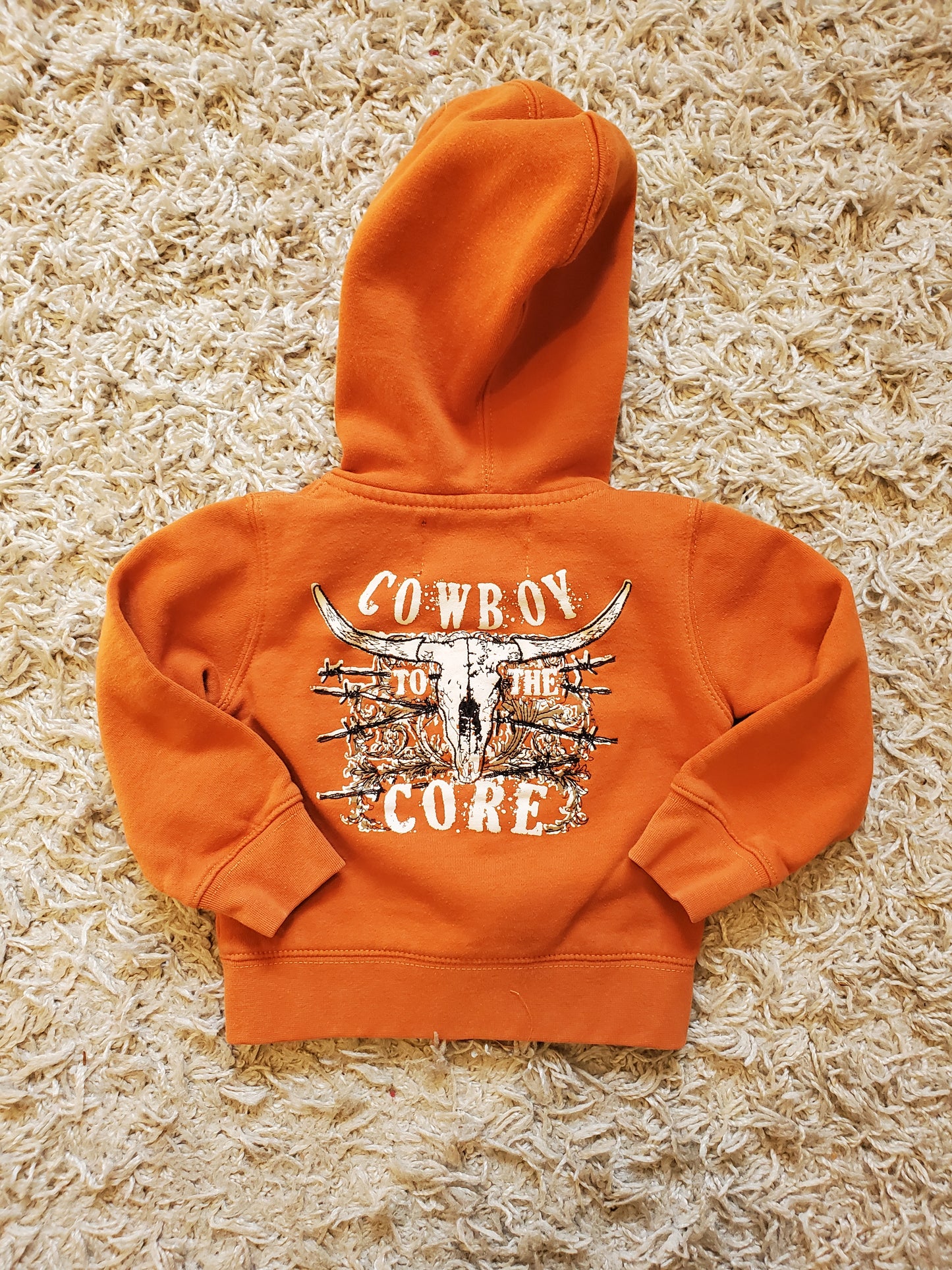 Cowboy Hardware hoodie. Size 18 months