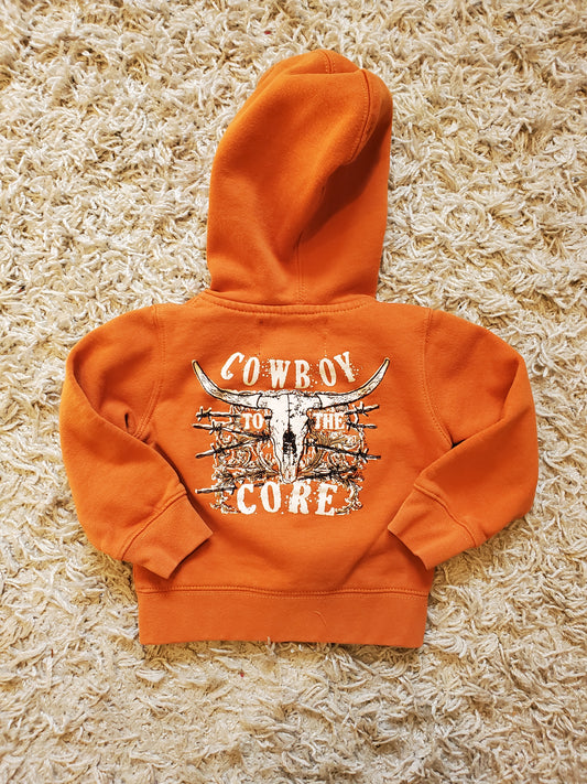 Cowboy Hardware hoodie. Size 18 months