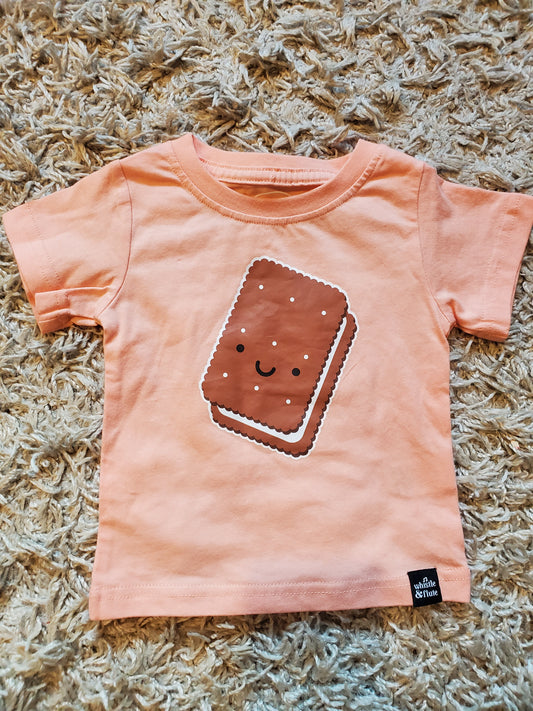 Whistle and Flute t-shirt size 6-12 months.