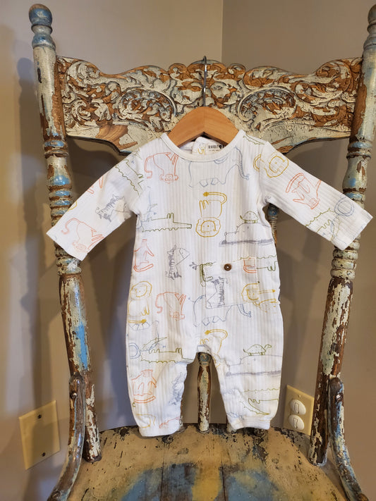 Rabbit and Bear Romper. Size 0-3 months. Very good used condition.