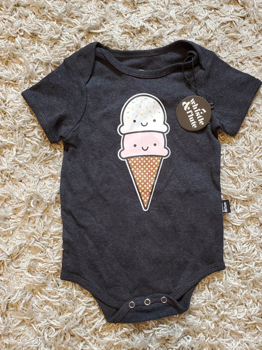 Whistle and Flute bodysuit. Kawaii ice cream graphic.  Size 12-18 months. New with tags.