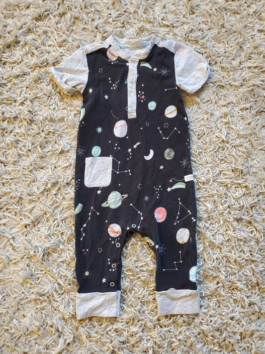 Lou Lou Lollipop romper. Size 12-18 months.  Super cute planetary fabric. Very good used condition.