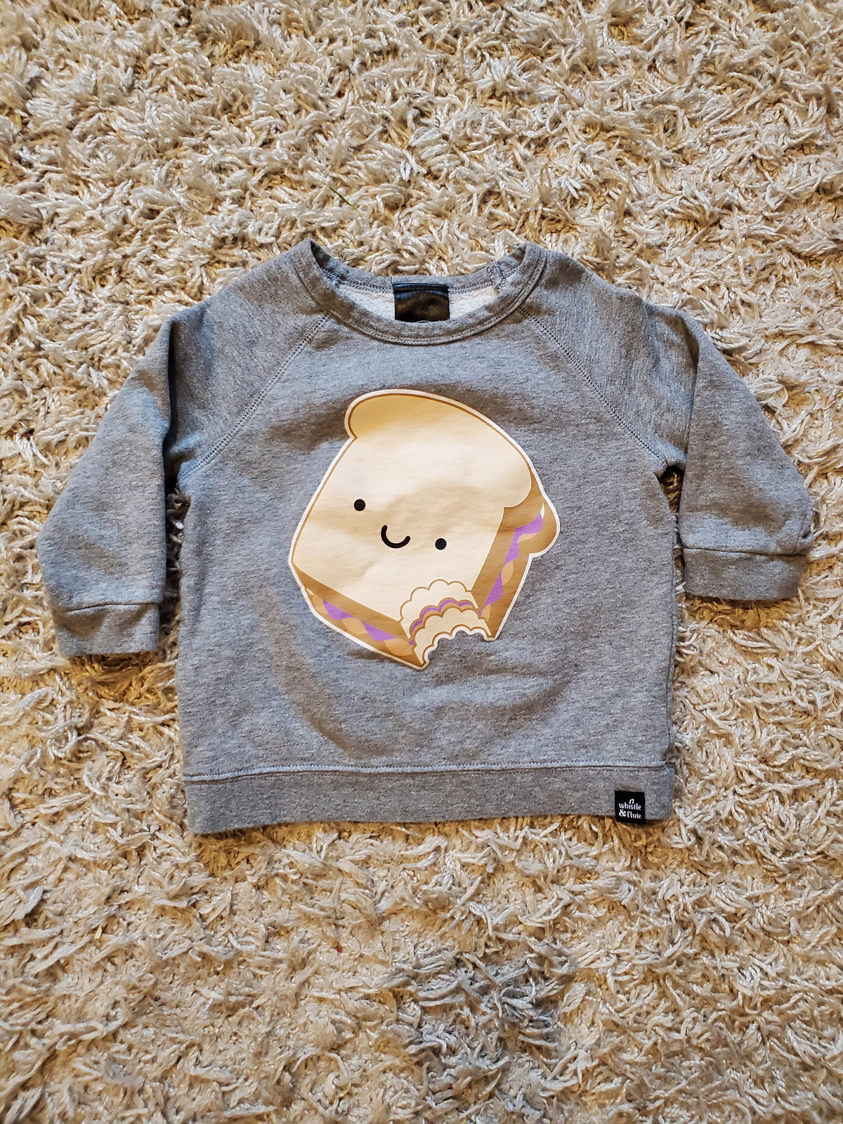 Whistle and Flute sweatshirt. Size 1-2 years. Excellent used condition.